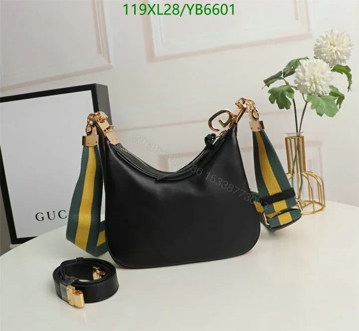 View 5 of Black Gucci Small Shoulder Bag Lookalike VRX310