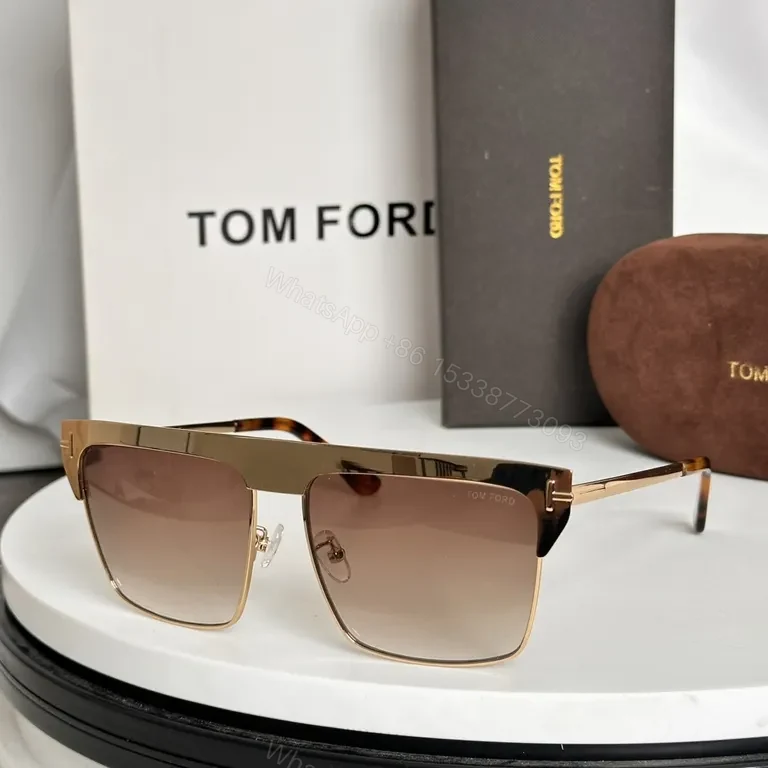 View 9 of Bold Two-Tone Tom Ford Sunglasses: Gradient, All-Day Comfort