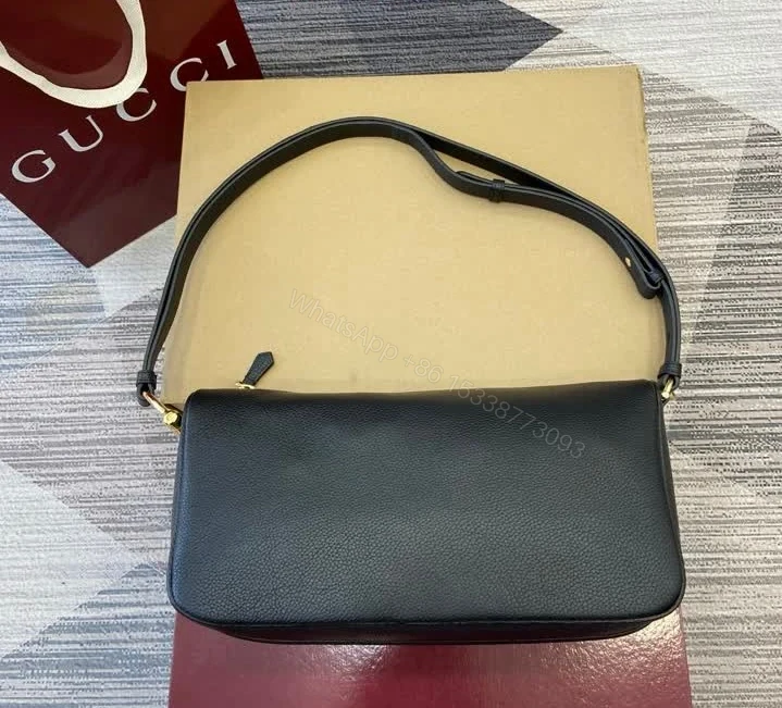 View 3 of Gucci Half Horsebit Medium Shoulder Bag TB5474