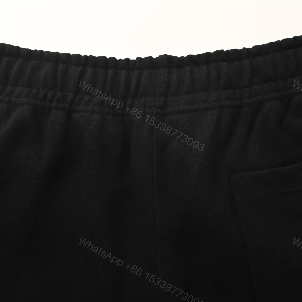 View 7 of Black Fabric Casual Short Burberry Logo Shorts