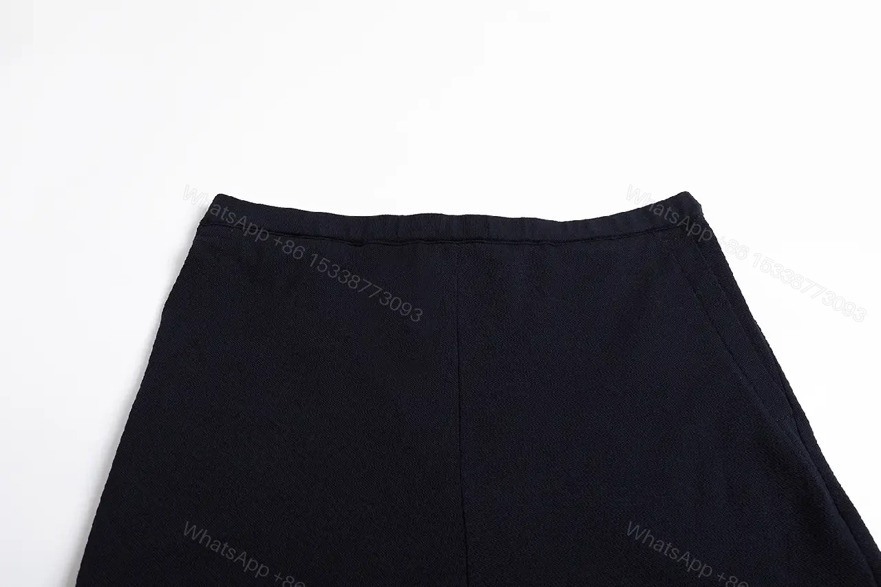 View 5 of Navy Cotton Drawstring Bermuda Shorts Miu Miu Style