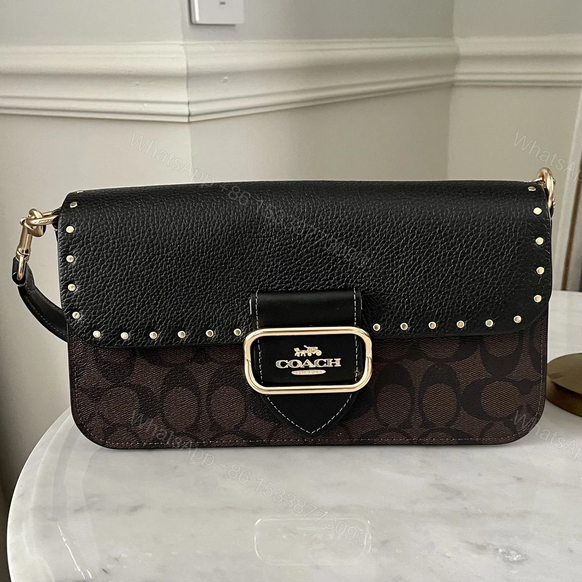 View 6 of Coach Morgan Shoulder Bag First Copy | AAA+ Replica Designer Shoulder Bag
