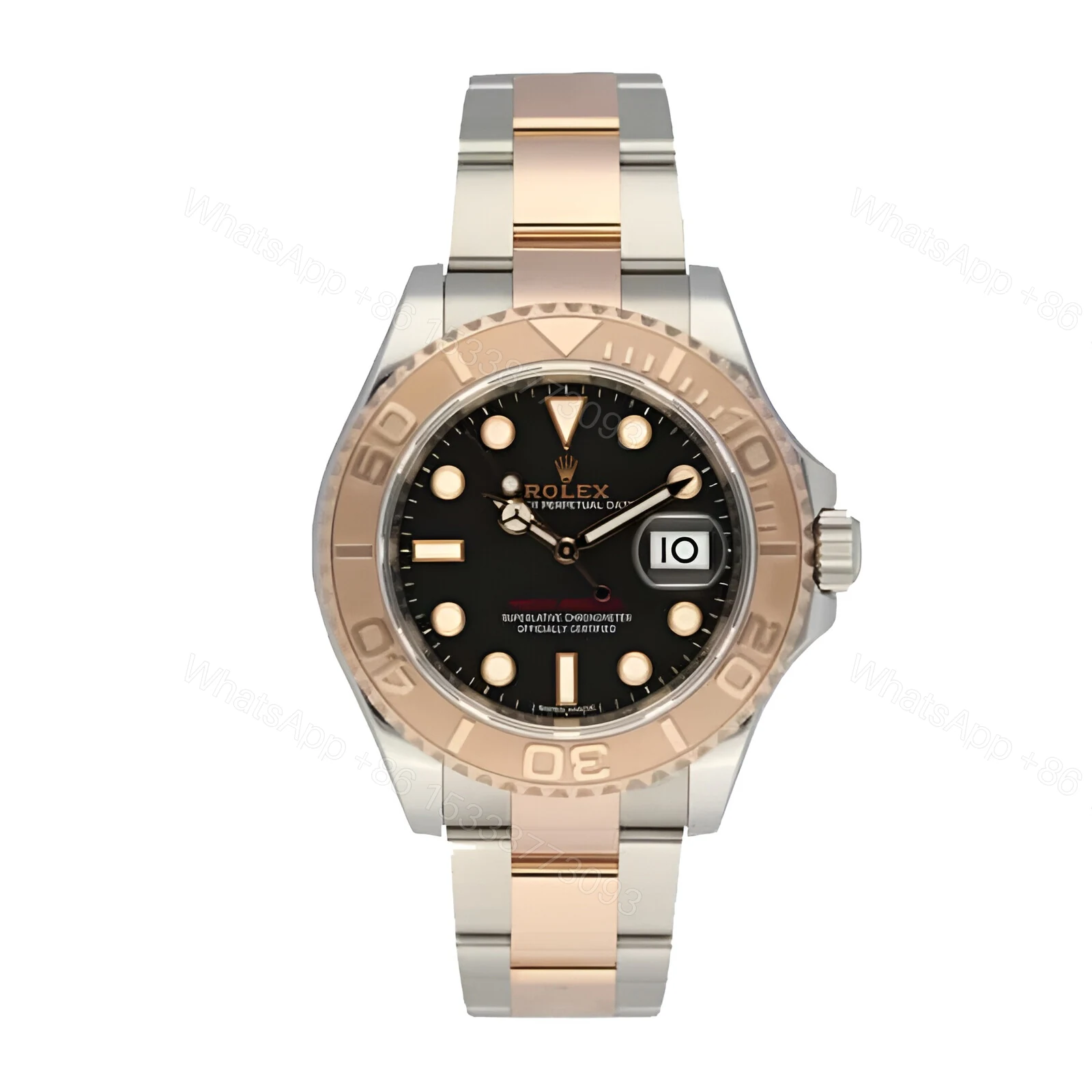 Rolex Yacht-Master 116621-0002 Rose Gold Automatic Brown Dial Replica — view 1