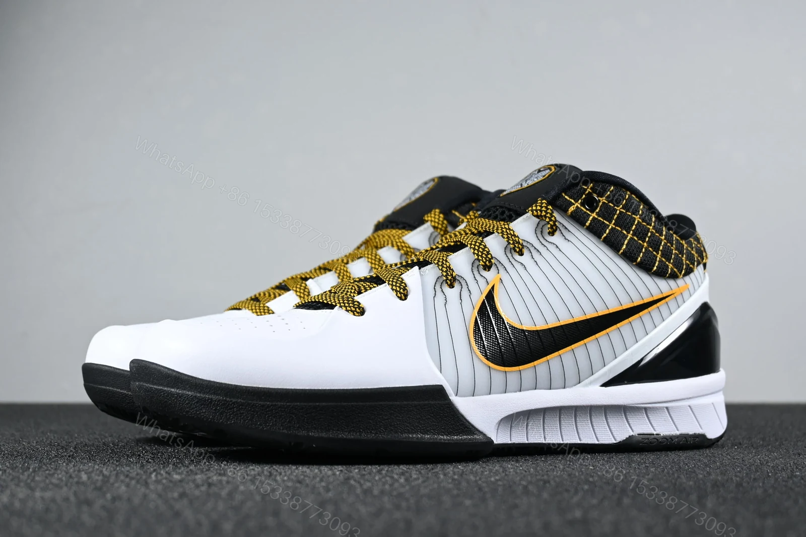 View 10 of Nike Kobe 4 Protro White Black Del Sol