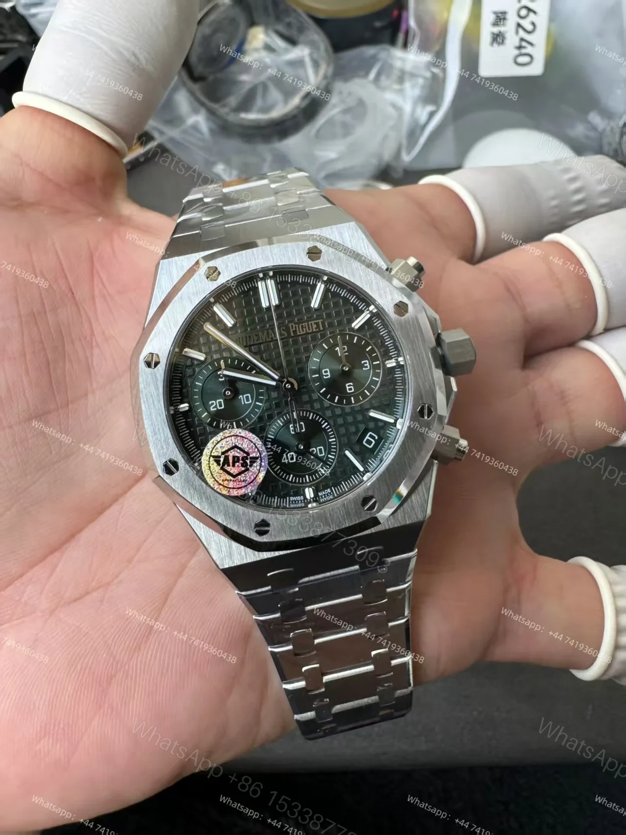 View 9 of Audemars Piguet Royal Oak Chronograph 26240 Series Selfwinding Chronograph Best Super Clone