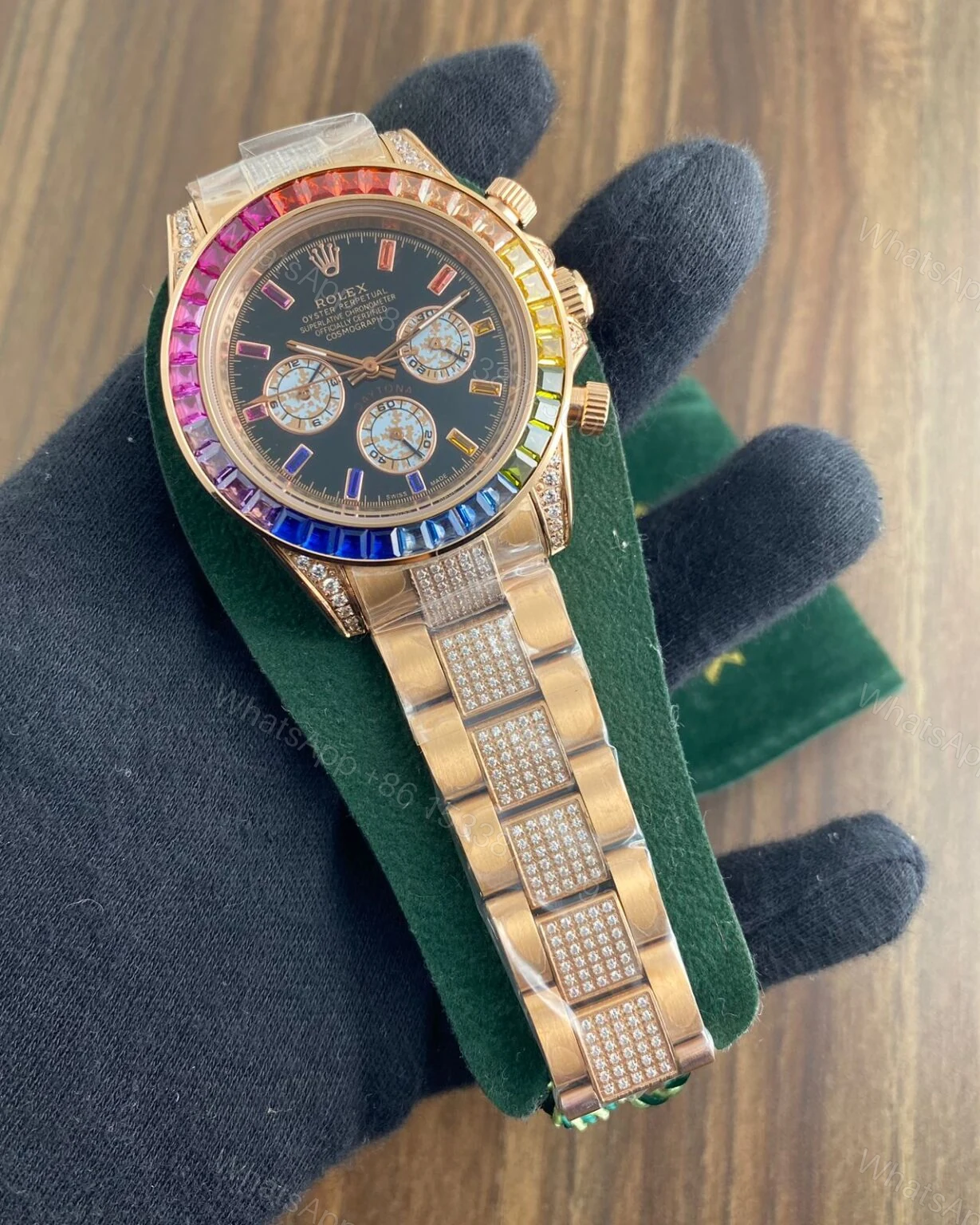 View 4 of Rolex Daytona Rainbow Diamond 44MM Chronograph