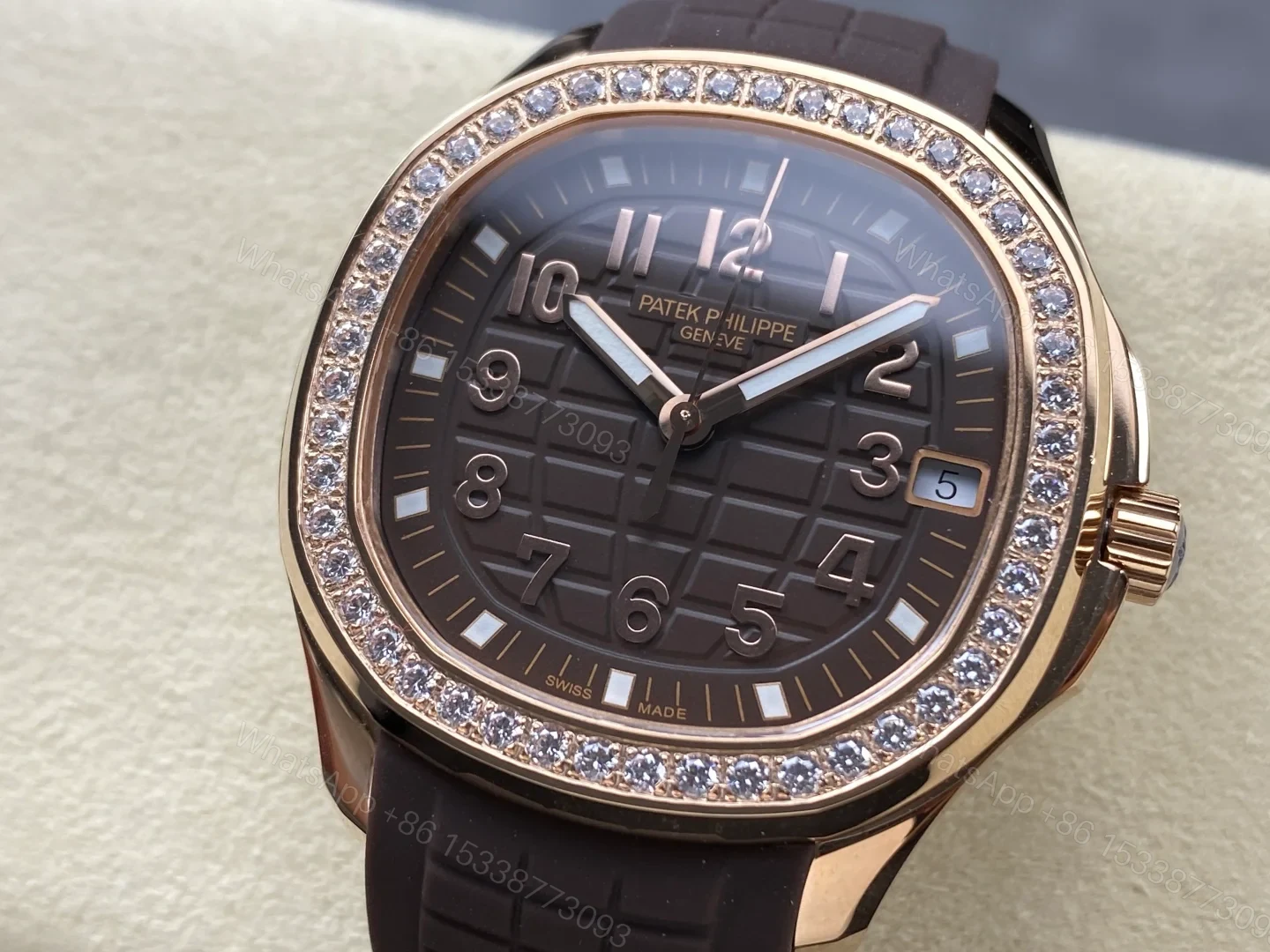 View 3 of Patek Philippe Aquanaut Luce Self-Winding Rose Gold Taupe 5268/200R-010 38MM