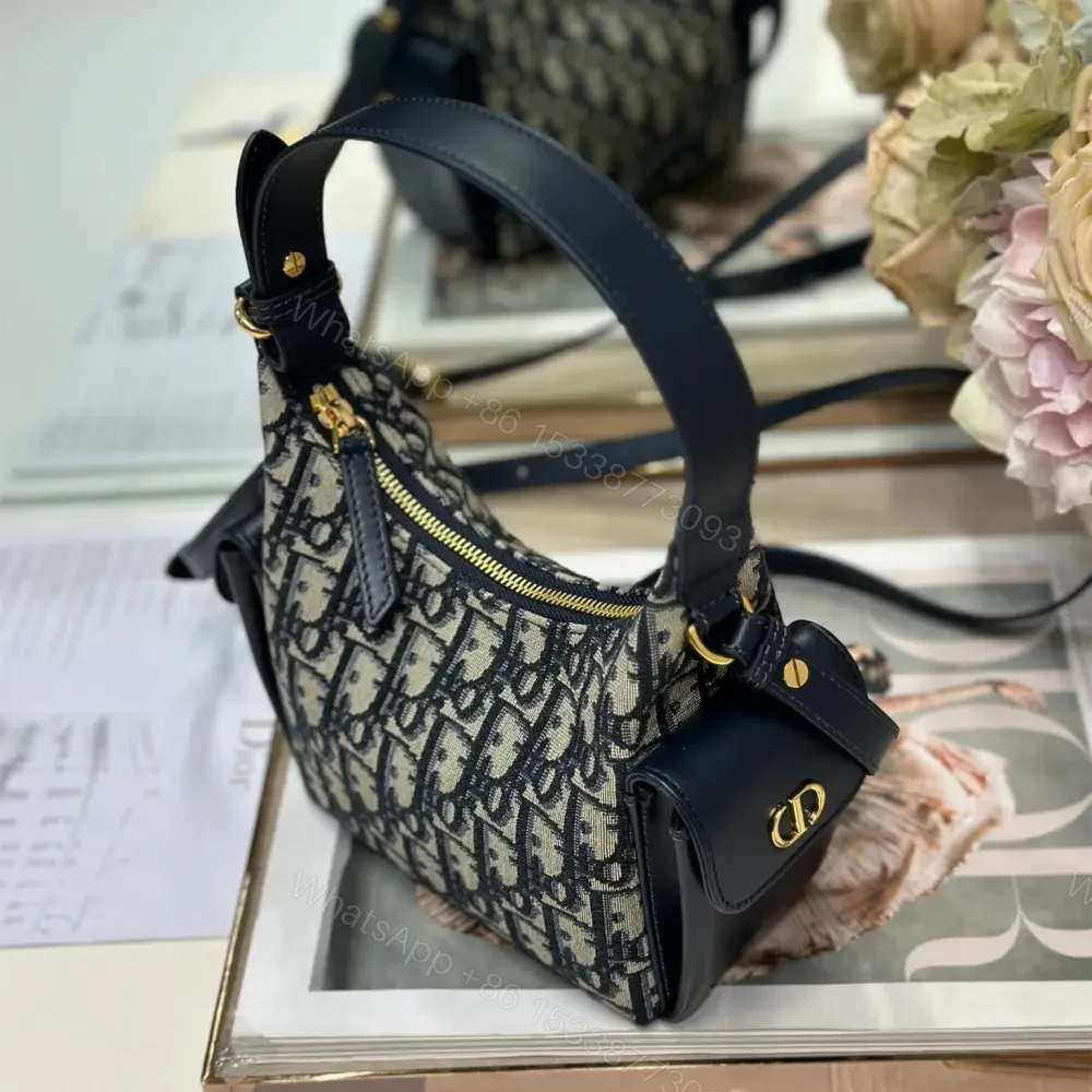 View 2 of 高仿Dior*D-Dream系列S431M928印花刺繡斜挎包Mini雙拼免檢版