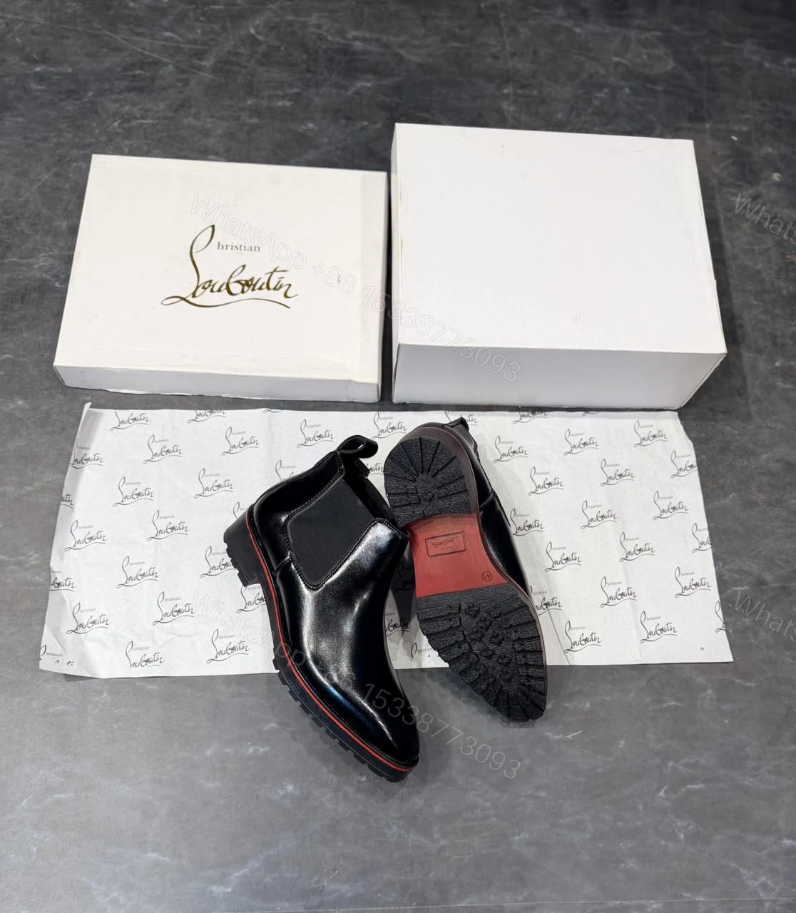 View 6 of First Copy Louboutin Chelsea Boots Men