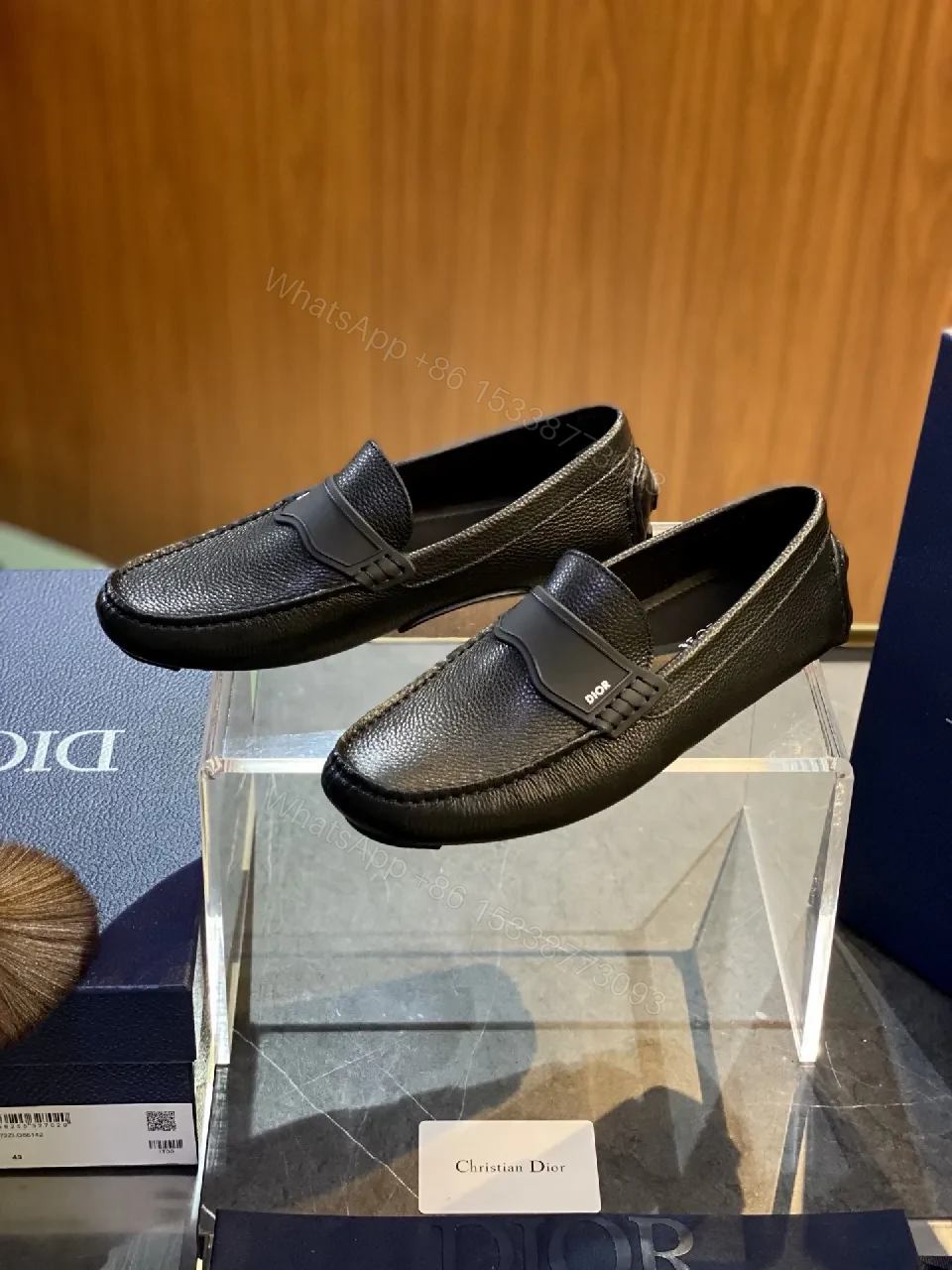 View 3 of Premium Leather Loafers: Black, Cushioned Comfort, Slim Profile