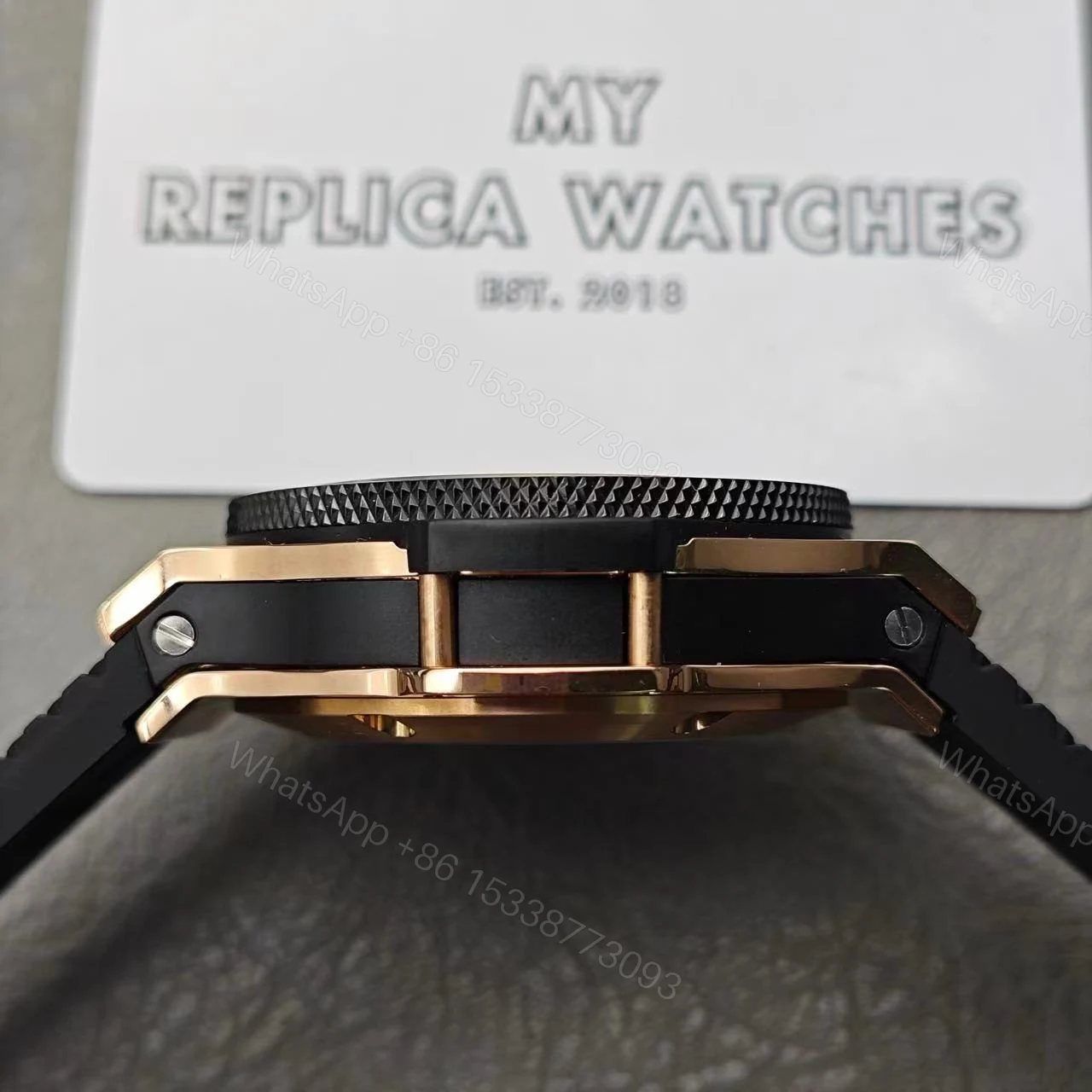 View 5 of Hublot Big Bang Steel Rose 301.PB.131.RX Replica