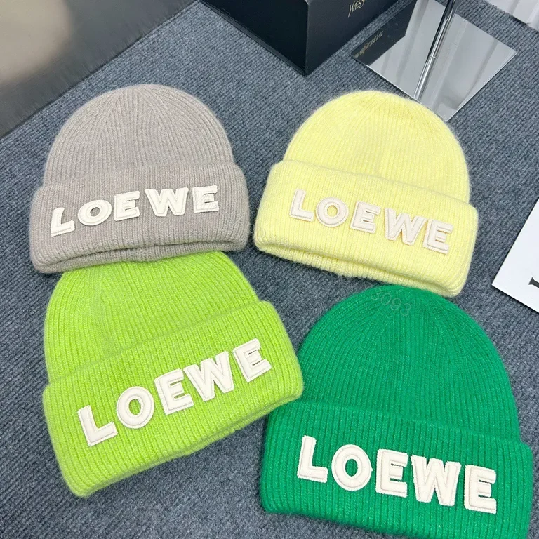 View 5 of Bold LOEWE Beanie: Luxe Knit with Standout Embroidery