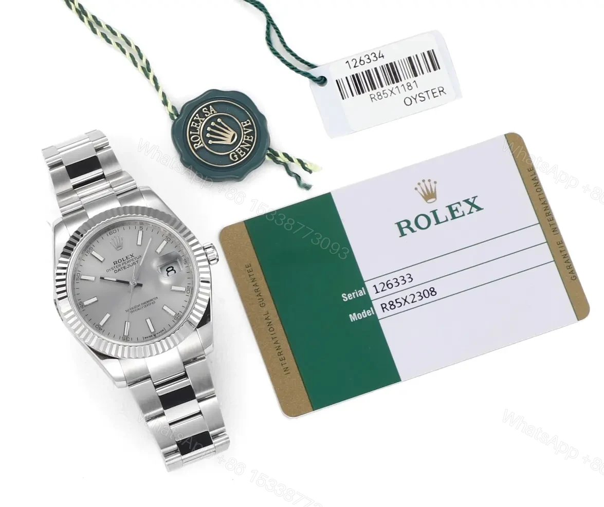 View 9 of VS Factory Clean Factory JVS Silver Rolex Datejust Watch