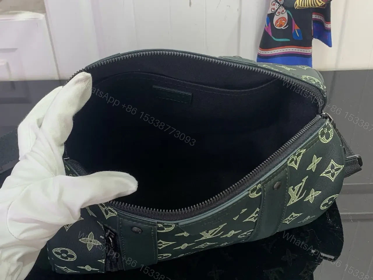 View 9 of Dark Emerald Monogram Compact Training Bag: Luxury Carryall