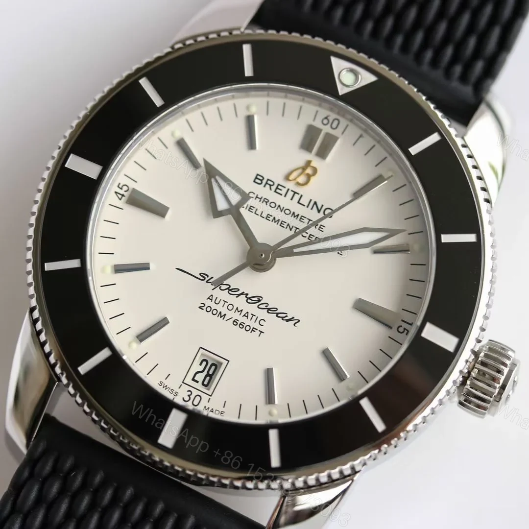 View 5 of Breitling Superocean Silver Replica 46MM Premium Rubber Strap Diver Edition AB202012.G828.256S.A20D.2