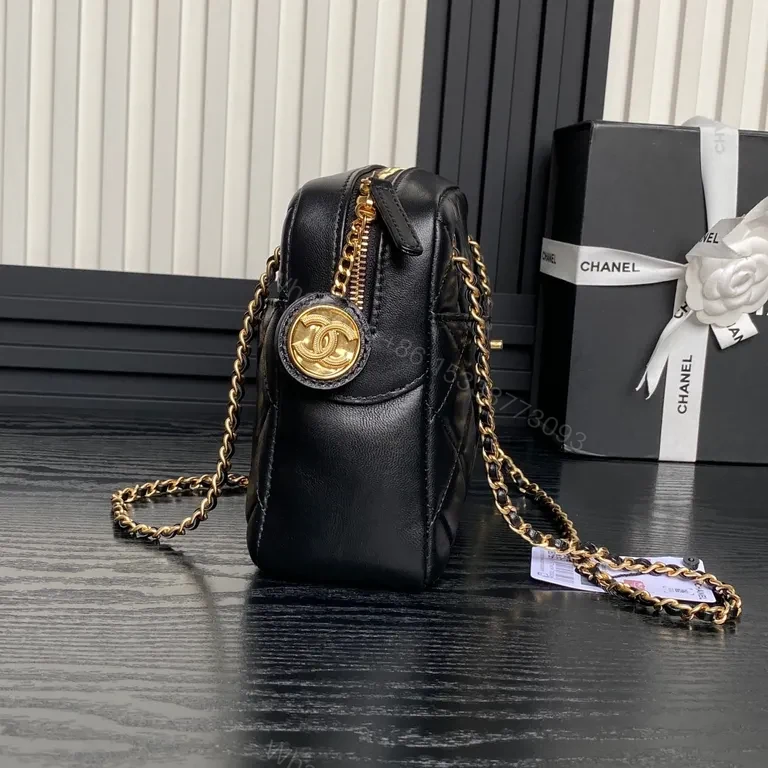 View 3 of Chanel-Inspired Quilted Leather Crossbody: Modern Luxury