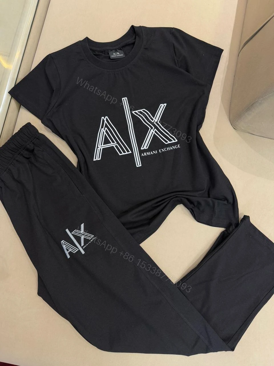 View 11 of ARMANI T-SHIRT WITH TRACK PANT PREMIUM CORD SETS FOR LADIES