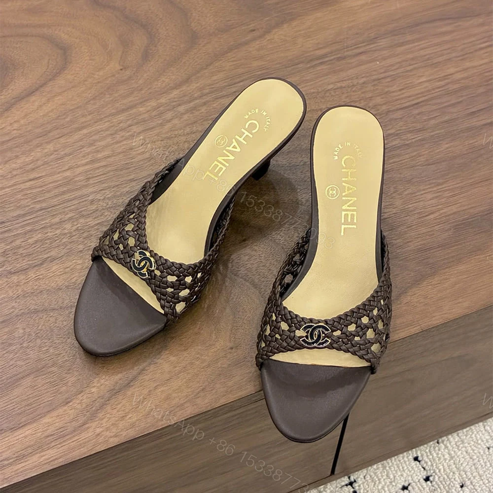 View 4 of CHANEL Braided Mules 804318