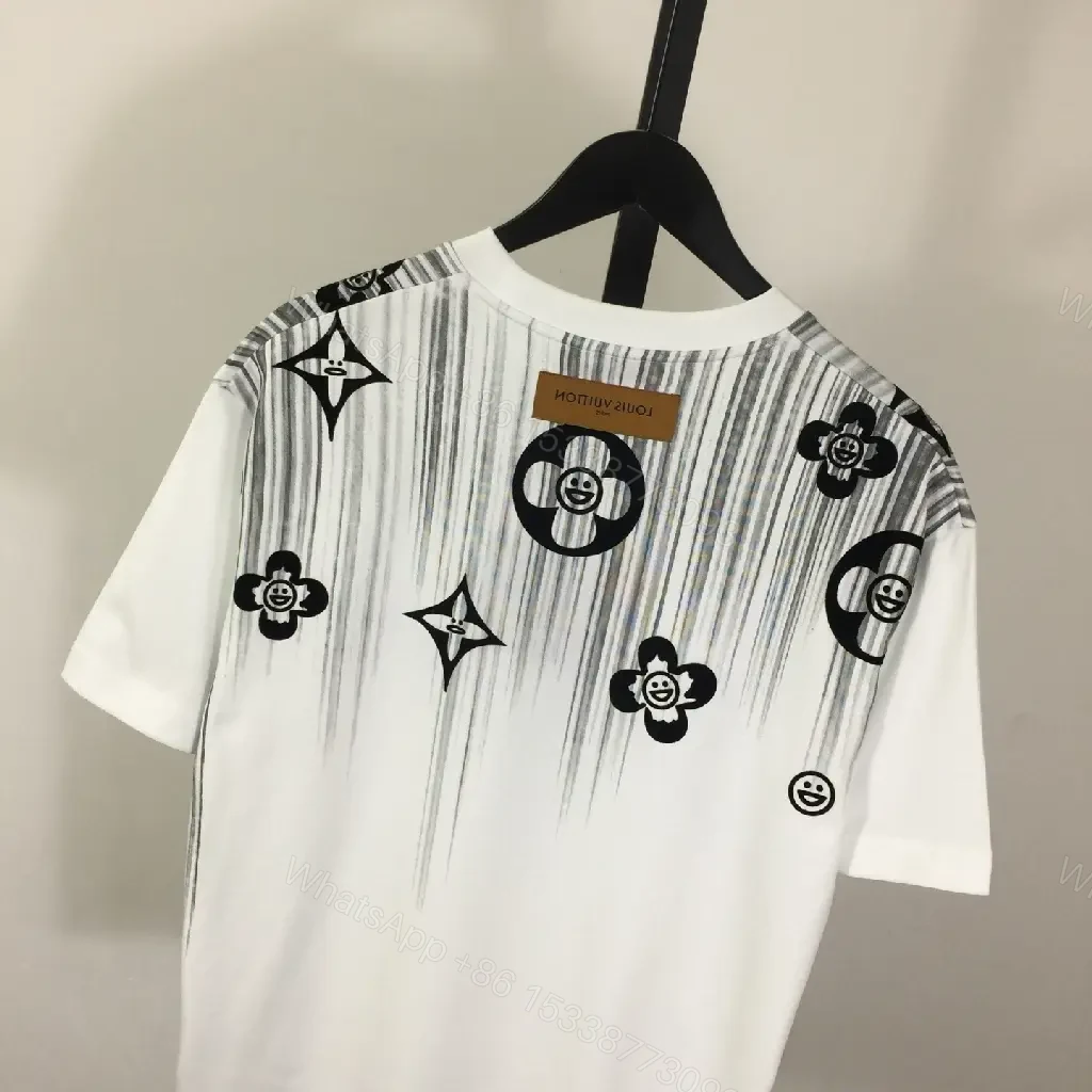 View 6 of Graphic Cotton Luxe Tee with Bold Designer-Inspired Script