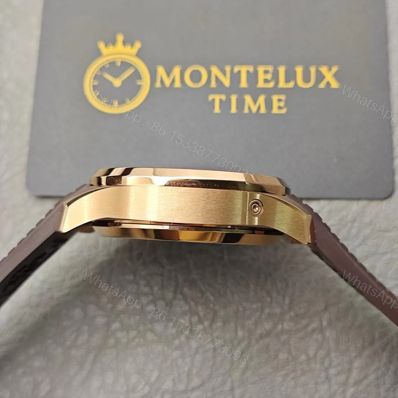 View 5 of Replica Patek Philippe Aquanaut Rose Gold Super Clone