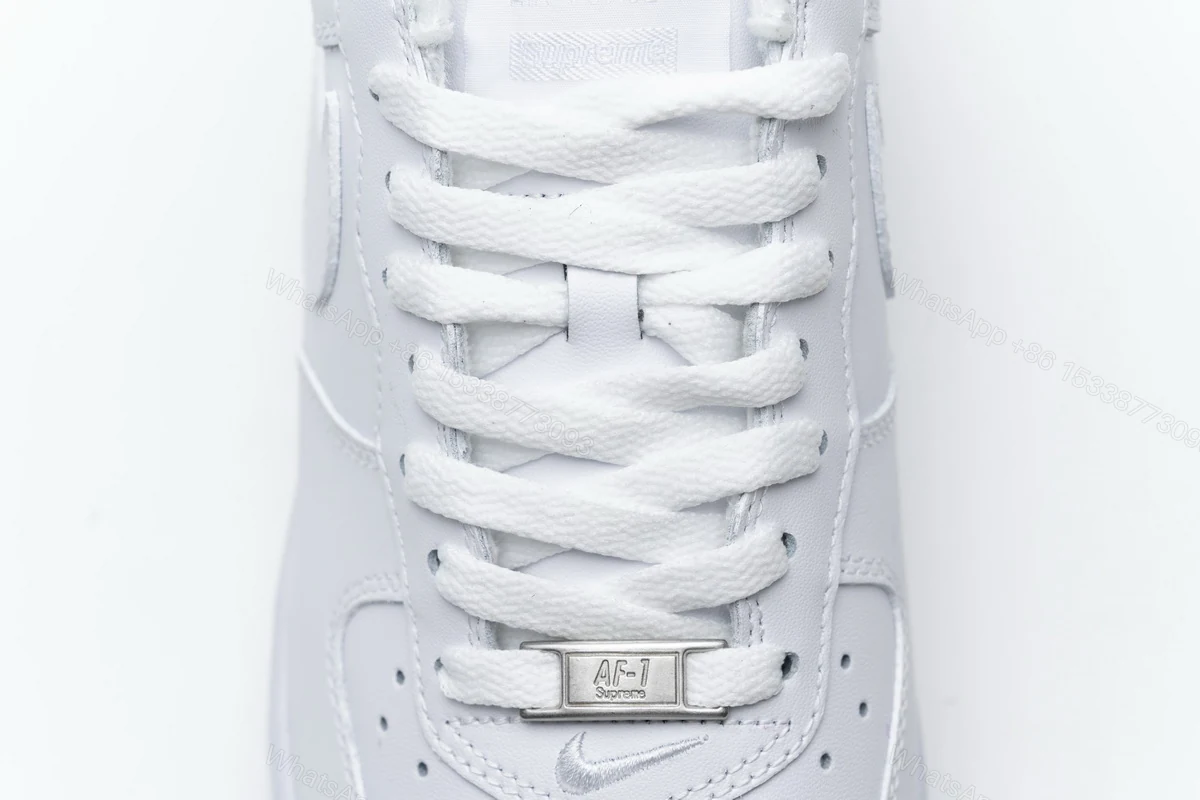 View 8 of Supreme x Air Force 1 Low White CU9225-100