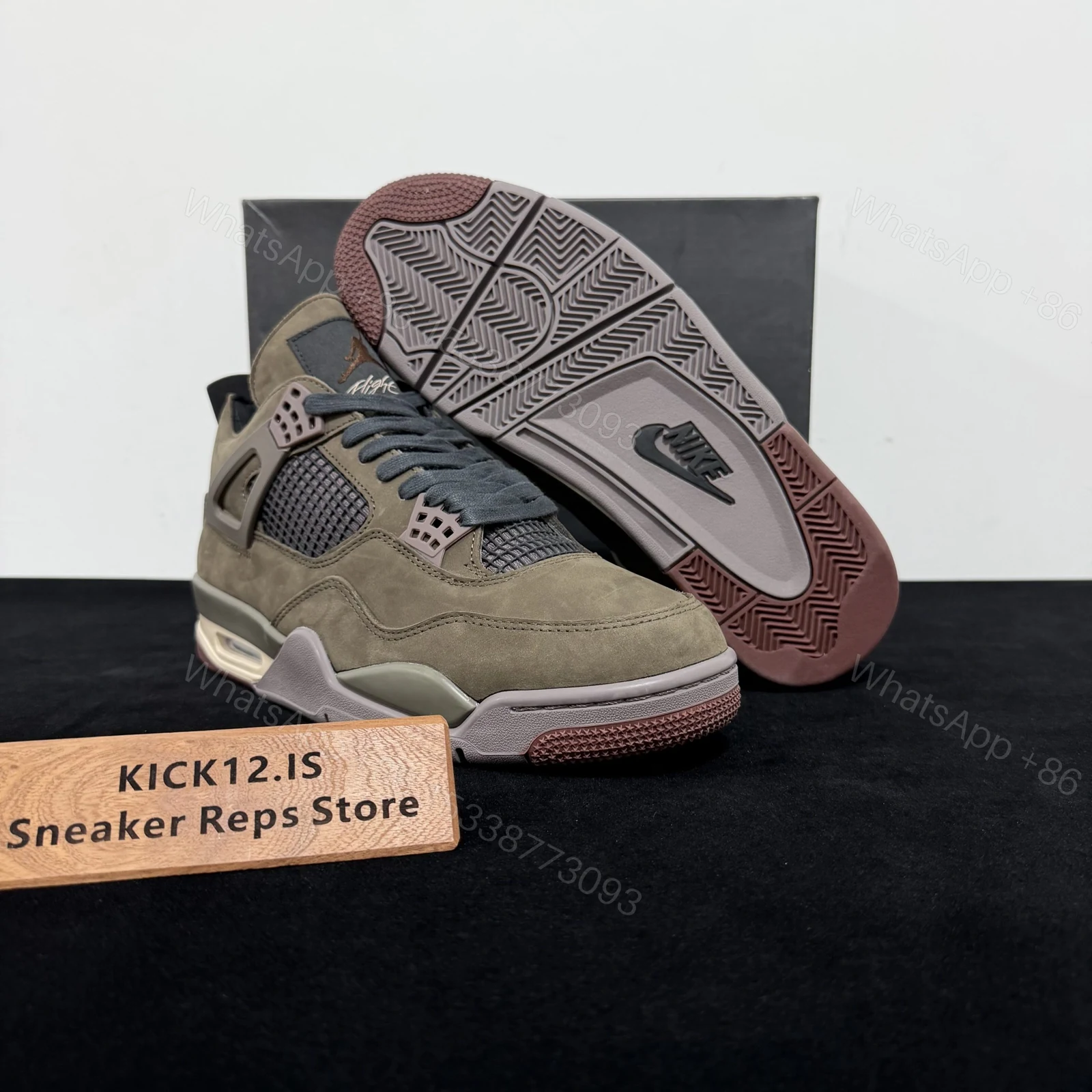 View 3 of A Ma Maniere x Jordan 4 “Dark Mocha”