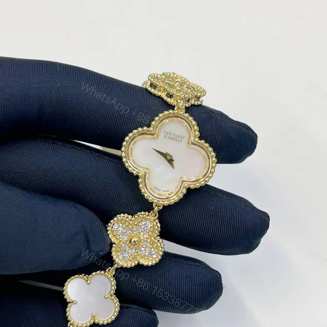 View 4 of 18K Solid Gold Van Cleef Alhambra Sweet Alhambra Watch 22.7 mm VCARO8SG00