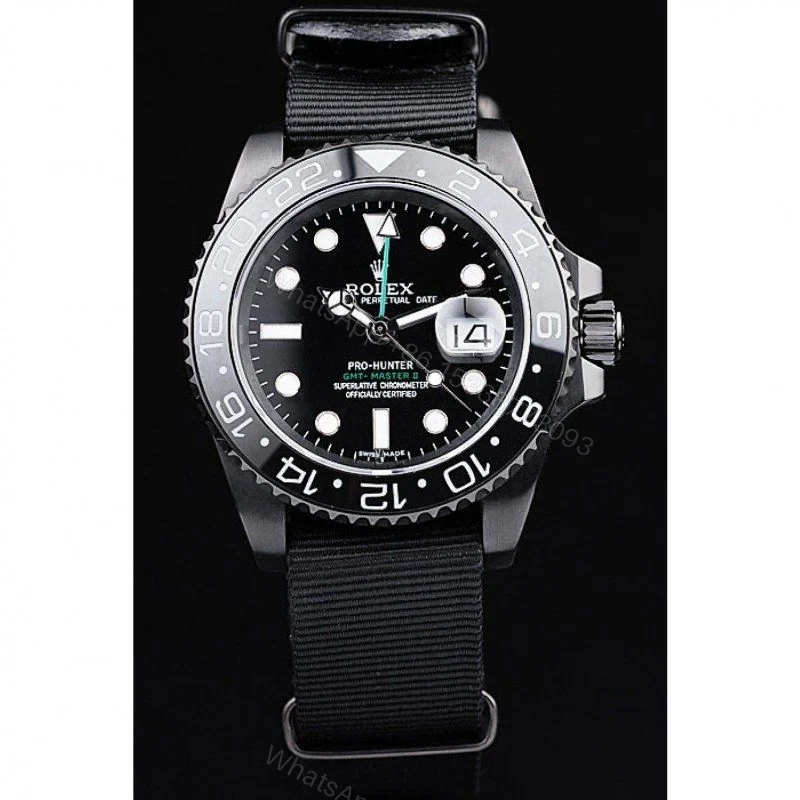 View 2 of Superclone Rolex GMT-Master II Black Dial REP016827