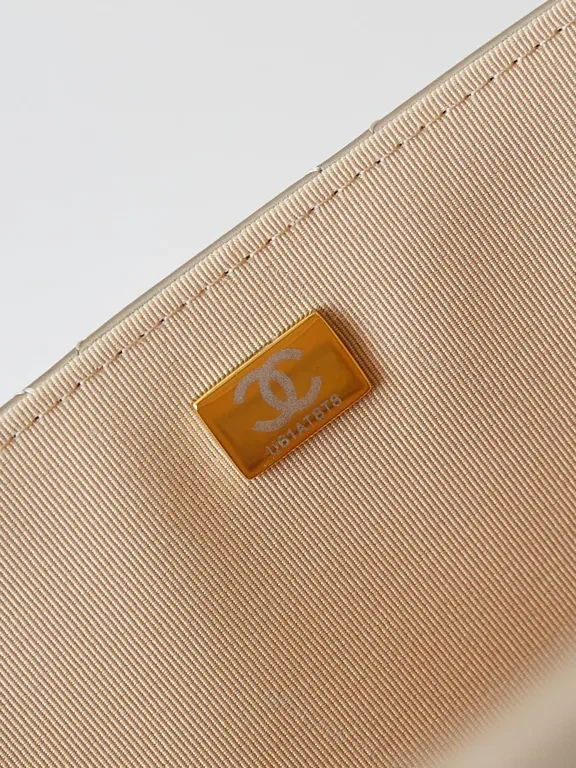 View 5 of Compact Quilted Satchel: Champagne, Chanel-Inspired, All-Day Versatility