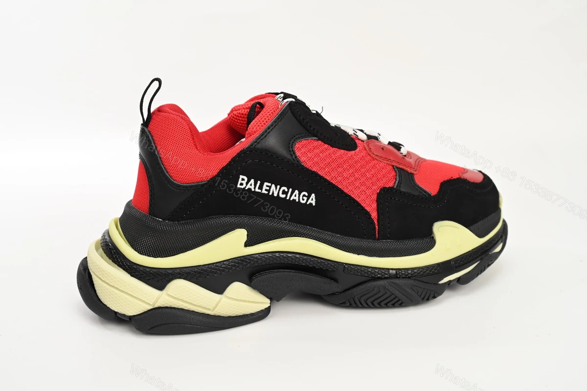 View 9 of Balenciaga Triple S Black Red Grey 483513 W06E1 1006