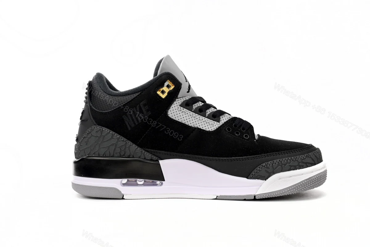 View 2 of Air Jordan 3 Tinker “Black Cement”15 CK4348-007