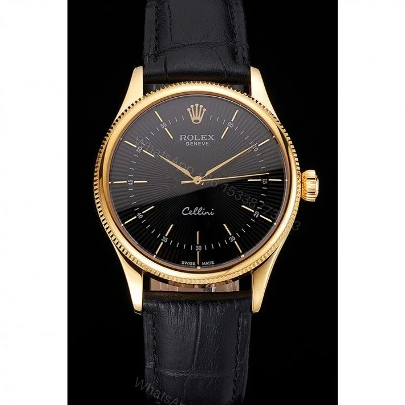 View 2 of Superclone Rolex Cellini Black Dial REP016803