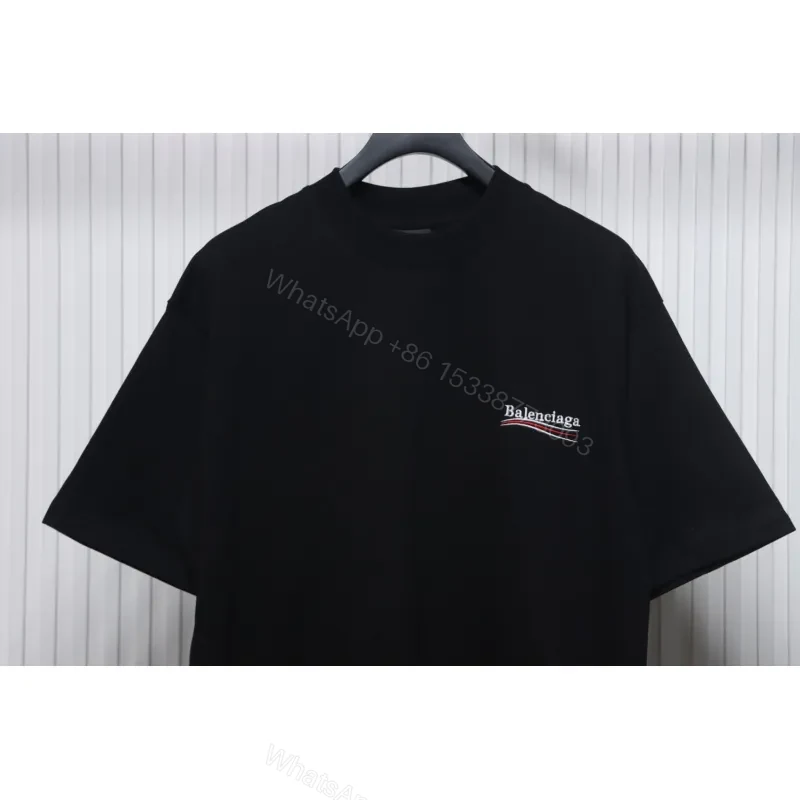 View 3 of Balenciaga Clothes Political Campaign T-Shirt Black