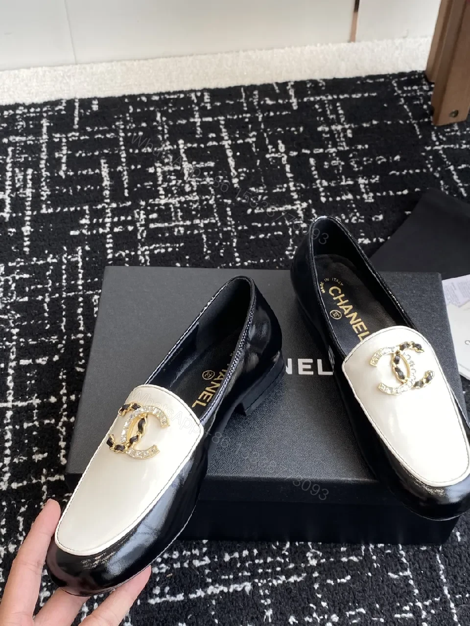 View 4 of Two-Tone Leather Loafers: Bold, All-Day Comfort, Designer Touch