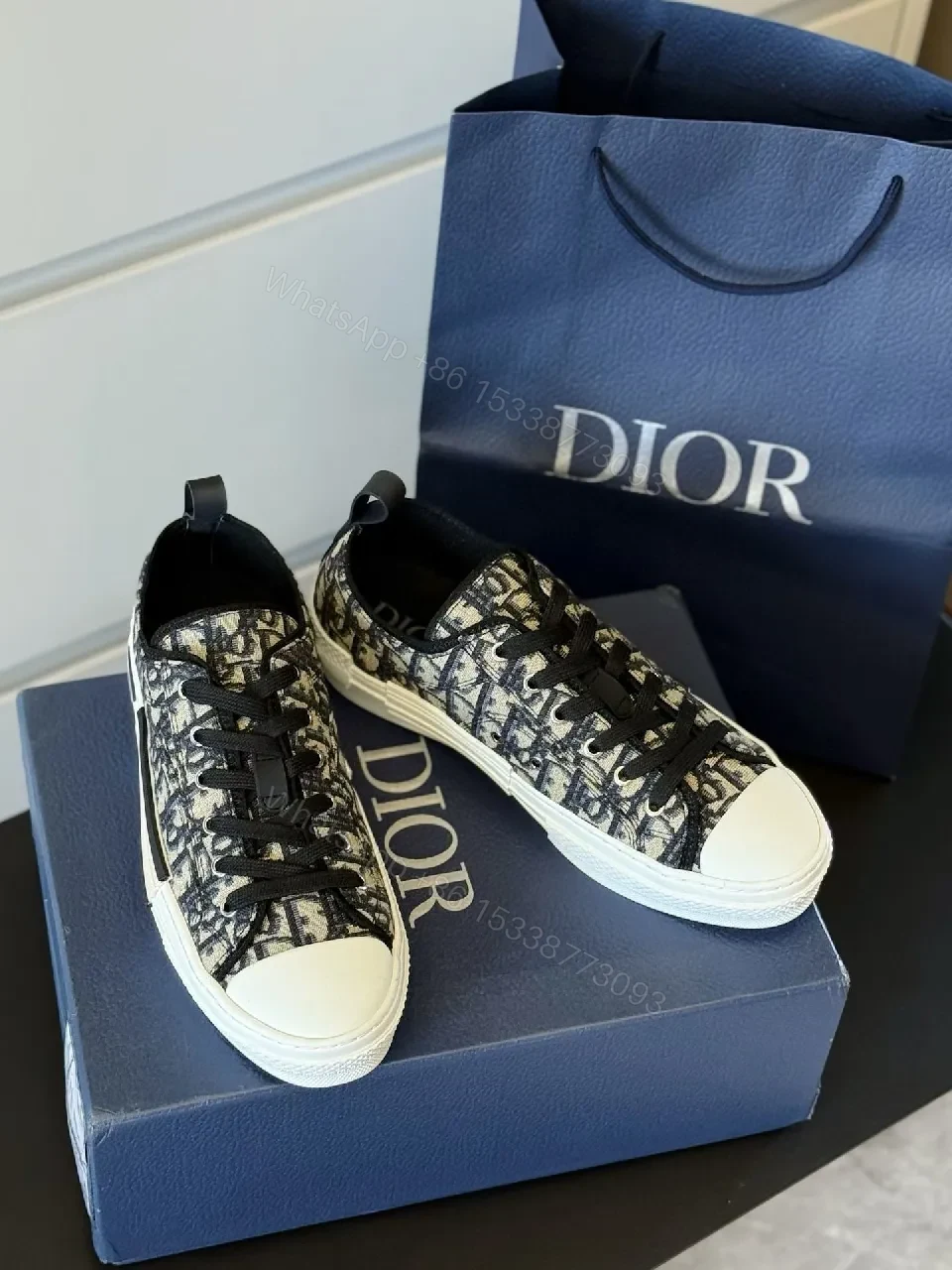 View 2 of Patterned Low-Top Sneakers with Luxe Streetwear Comfort