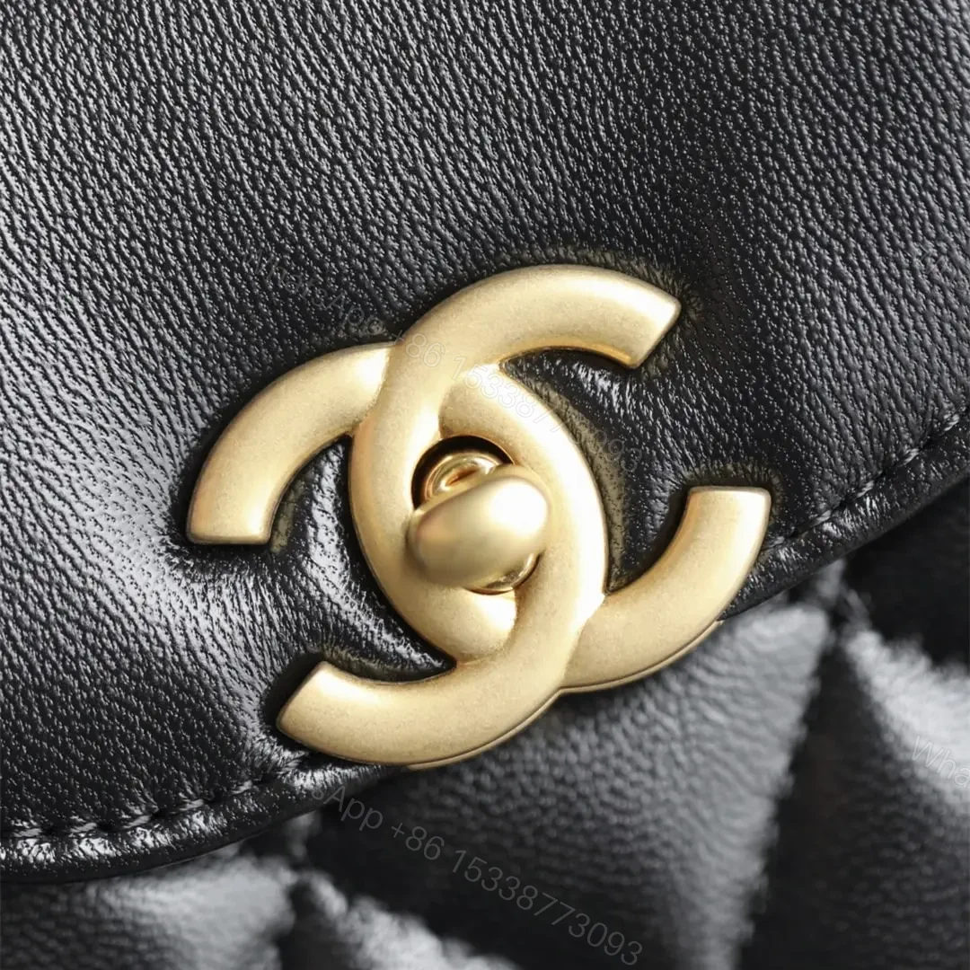 View 10 of 高仿Chanel*25A系列AS4416Kelly羊皮單肩包Mini黑色免檢版