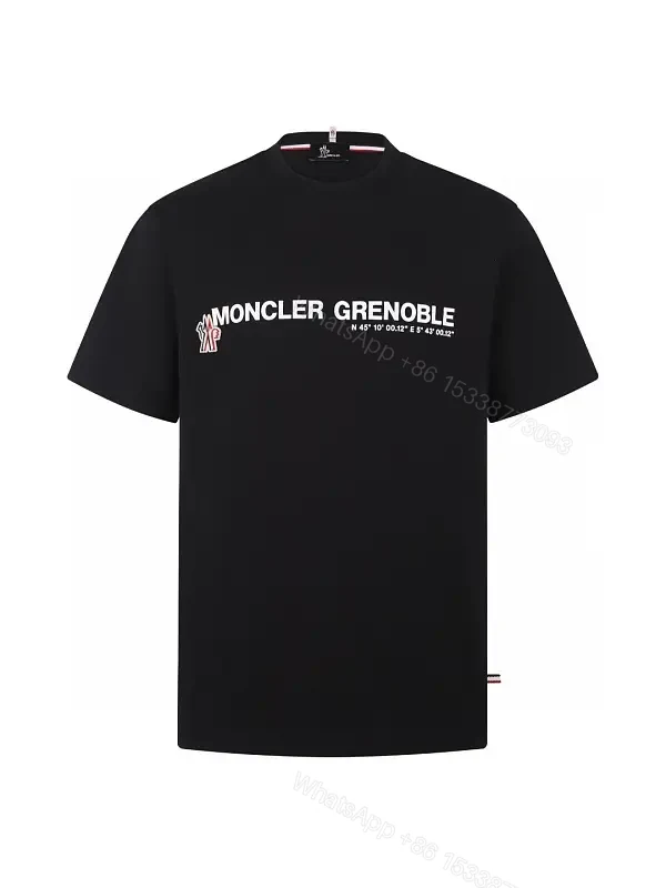 Black Cotton Relaxed Fit Tee with Chest Text Graphic and Emblem - T-Shirt — view 1