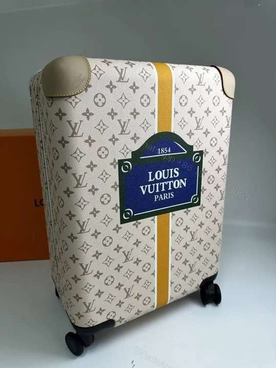 View 3 of Louis Vuitton Horizon 55 Suitcase Coated Canvas Saffron 55Cm M10280