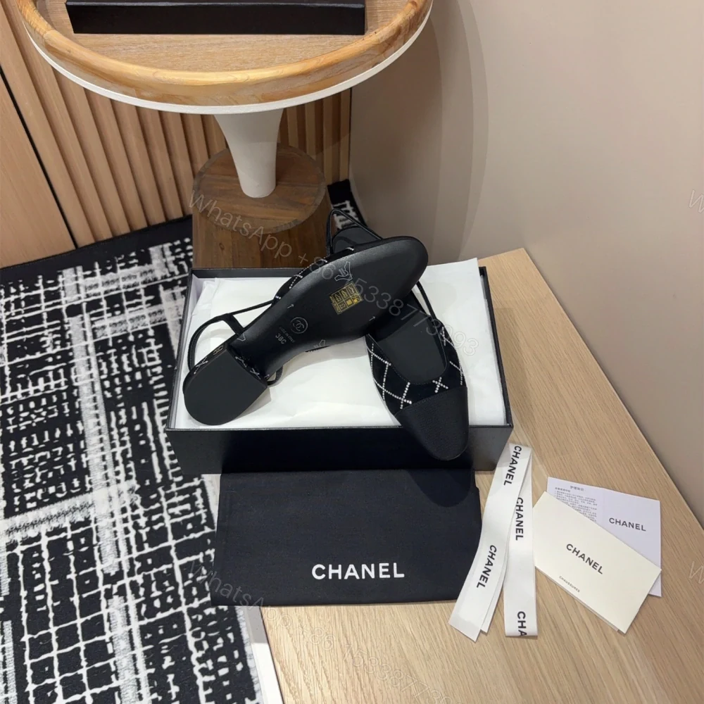 View 9 of 高仿Chanel*25C系列G31331小羊皮休閒平底鞋黑色2CM免檢版