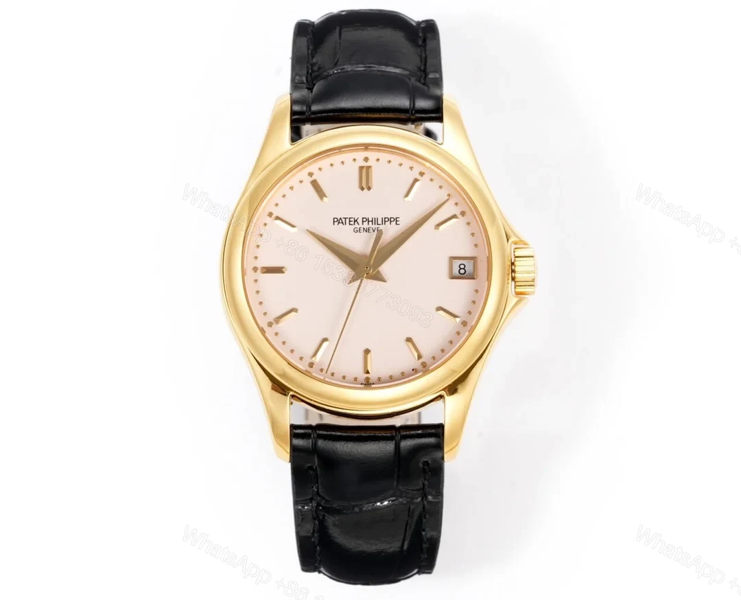 View 2 of Patek Philippe Calatrava 5127 Classic Dress Watch 37mm Leather Strap Edition RG-PP-5127-CALATRAVA-37-LT