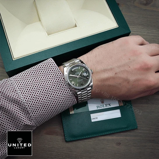 View 13 of Rolex Olive Green Replica