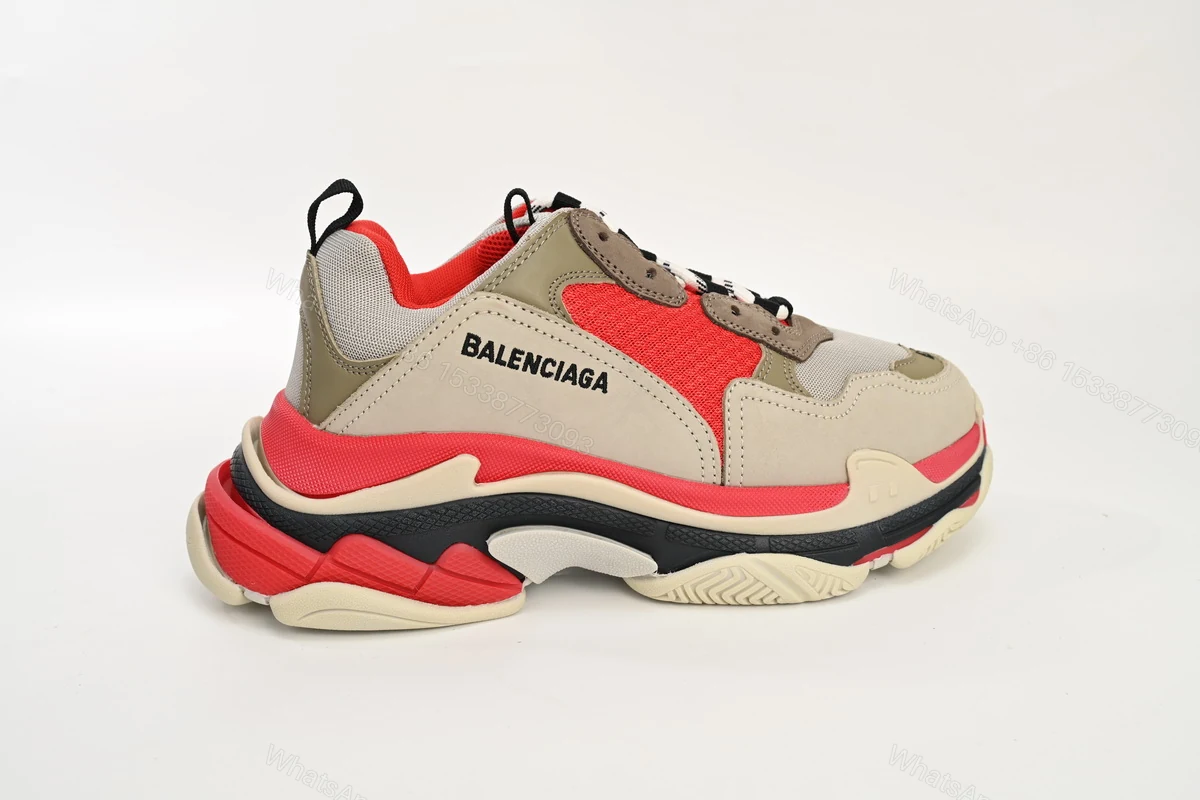 View 9 of Balenciaga Triple S Red White Dark Grey 541624 W06E2 1863