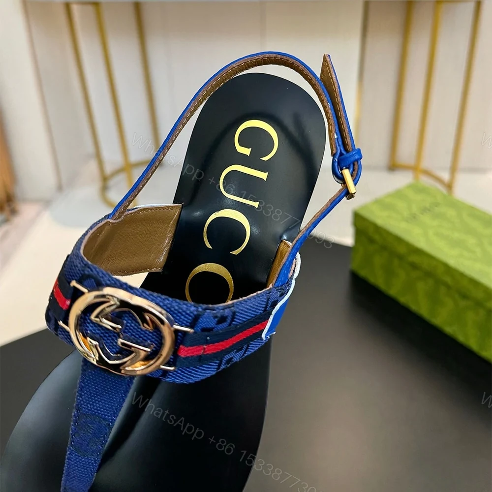 View 7 of GUCCI Women’s Interlocking G Web sandal 316252