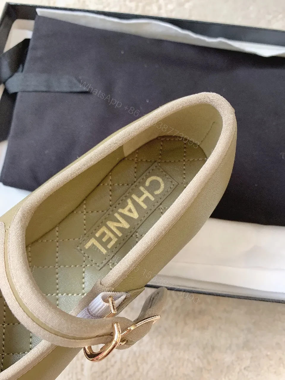 View 7 of Taupe Leather Ballet Flats — Subtle Luxury, All-Day Comfort