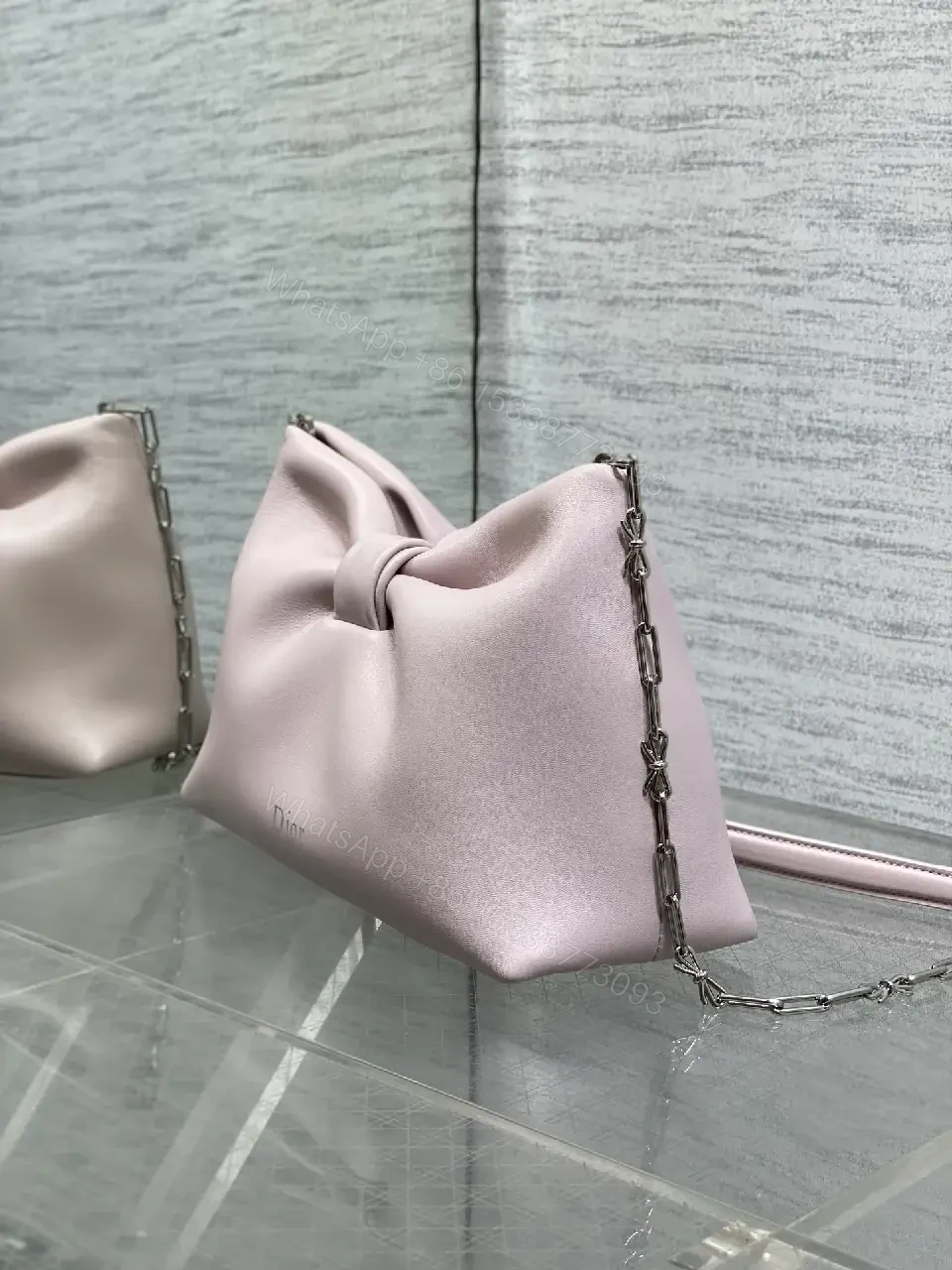 View 8 of Lavender Leather Bow Mini Bag – All-Day Elevation