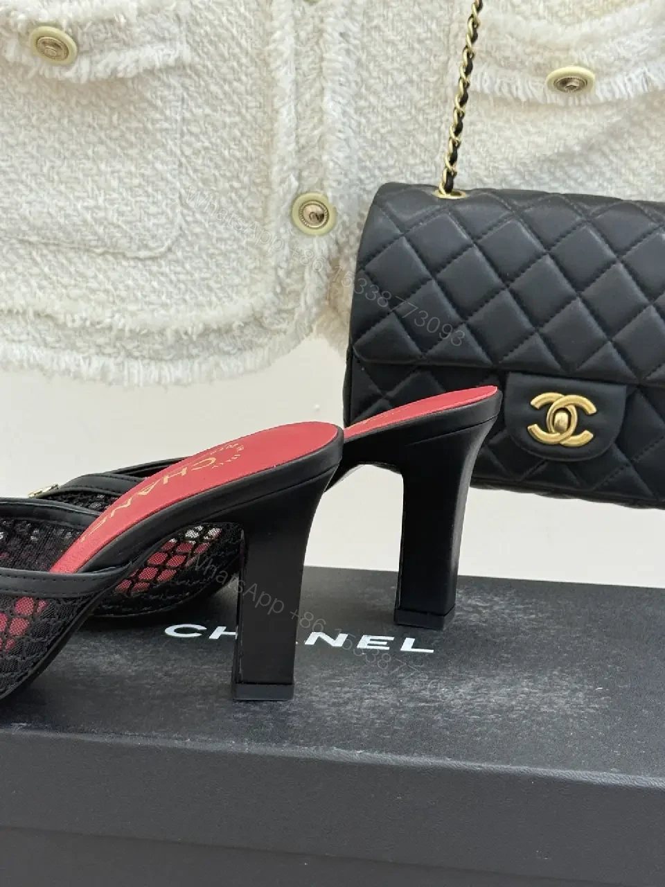 View 5 of Red Leather Modern Comfort Fit Mules