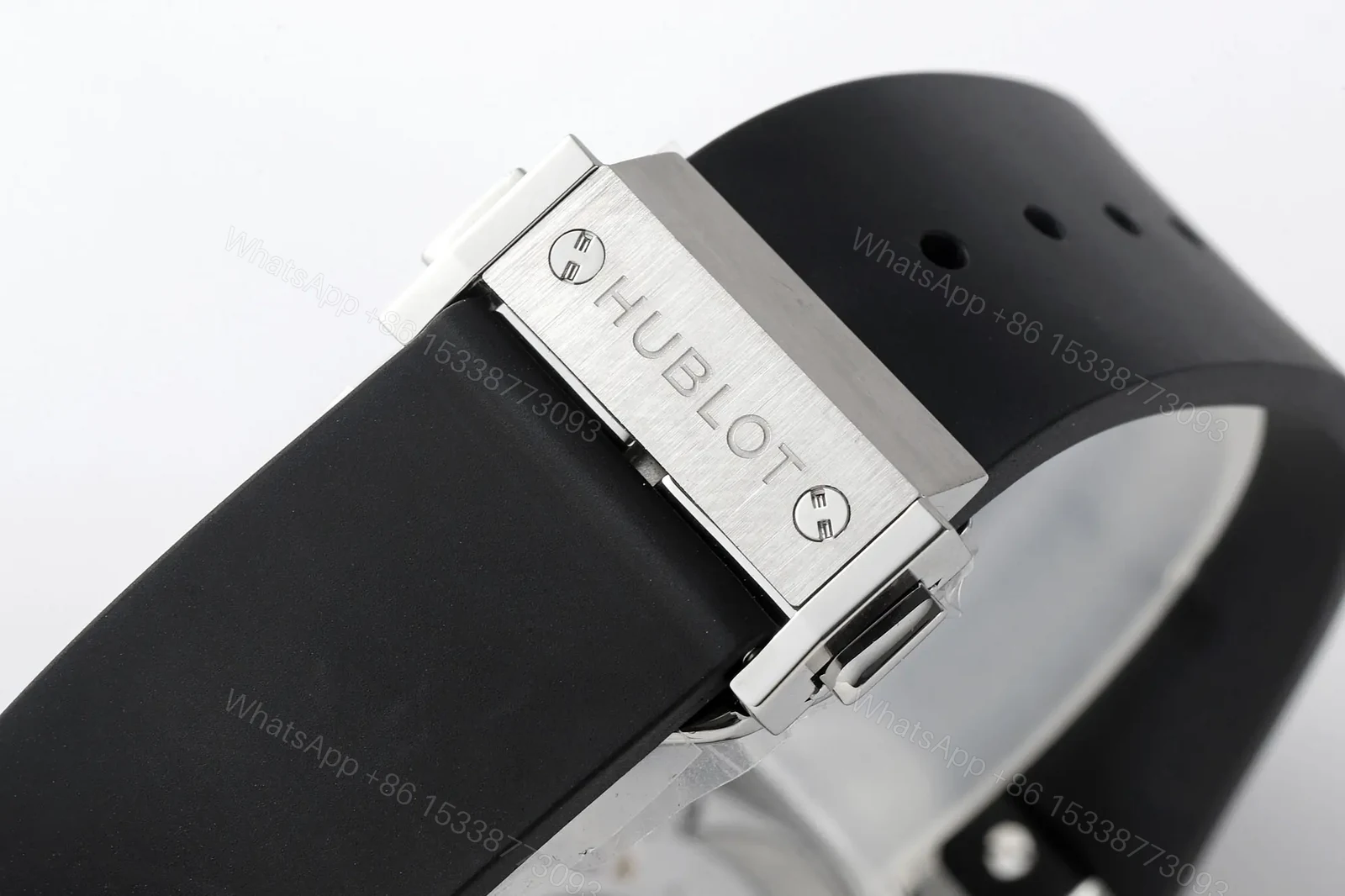 View 9 of Hublot Classic Fusion Black Dial Stainless Steel Rubber Strap Watch 40mm