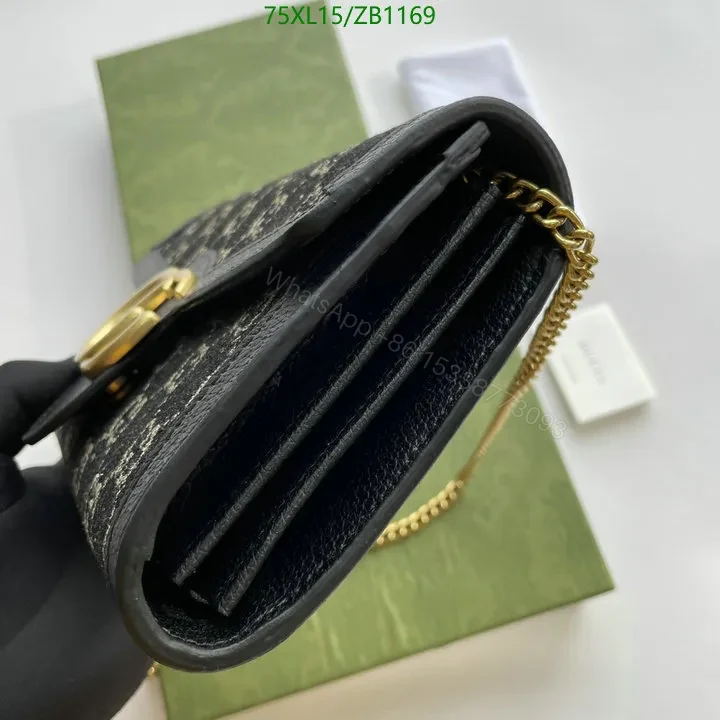 View 4 of Sophisticated Black Small Gucci Horsebit 1955 Designer Tote Bag JV83CR