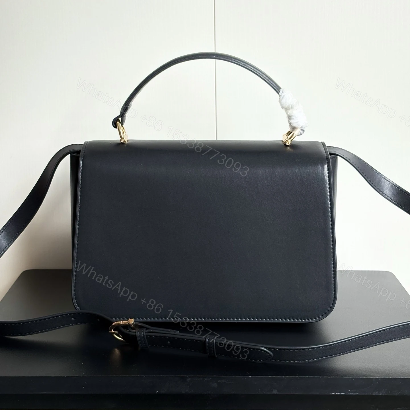 View 5 of Gucci Siena Medium Top Handle Bag Black Leather 25Cm