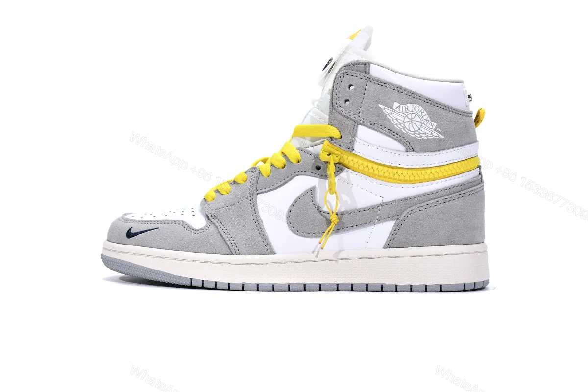 View 8 of Air Jordan 1 High Switch Light Smoke Grey CW6576-100